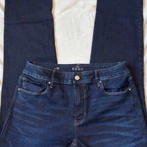 White House Black Market Dark Indicgo Boot Cut Jeans Midrise size 10